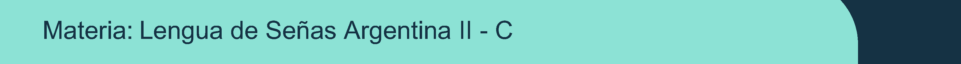 Materia LSA II - C 